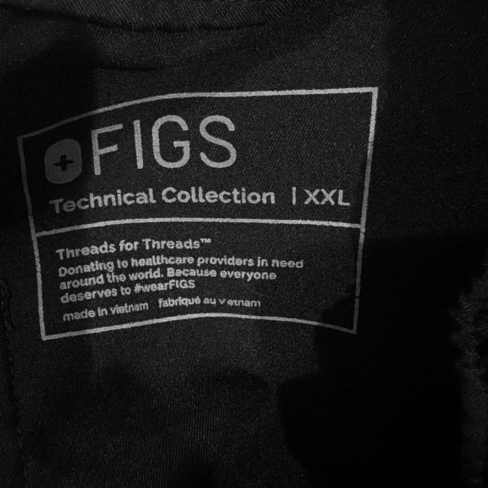 Like New Excellent Figs Mens Cairo Cargo Scrub Pants Black Size: XXL